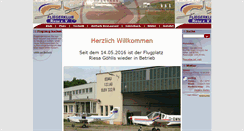 Desktop Screenshot of fliegerklub-riesa.de